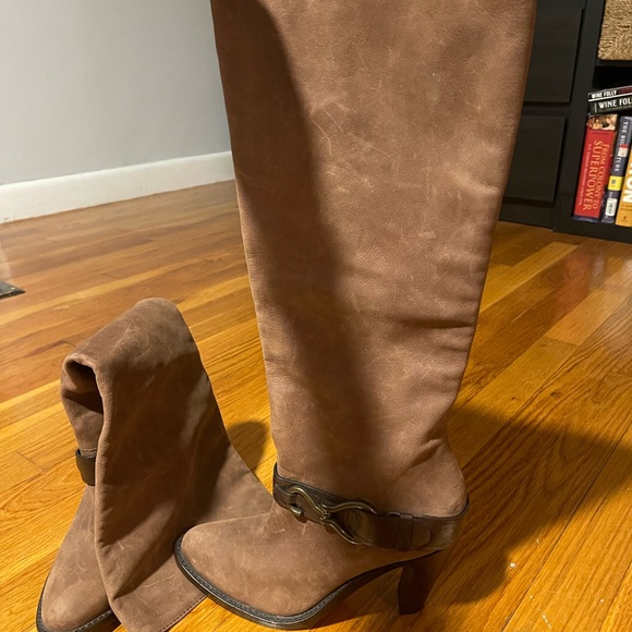COLE HAAN E10 D32418 Brown Leather Knee High Boot - Picture 5 of 5